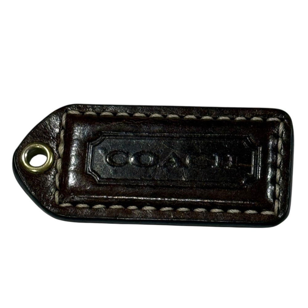 Coach Rectangle BROWN Hang Tag Replacement Purse Tag Handbag Charm
